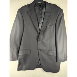 Loro Piana 100% Cashmere Blazer Mens 40R Black 2Button Sport Coat Made in Canada
